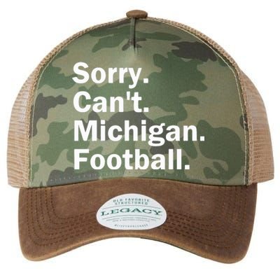 Sorry Cant Michigan Football Legacy Tie Dye Trucker Hat