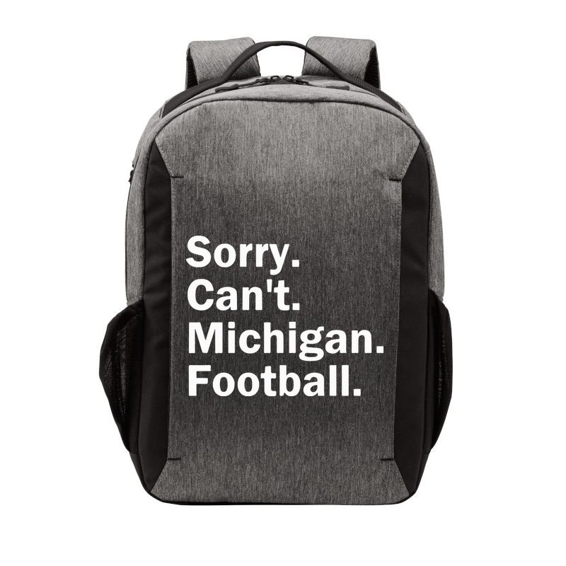 Sorry Cant Michigan Football Vector Backpack