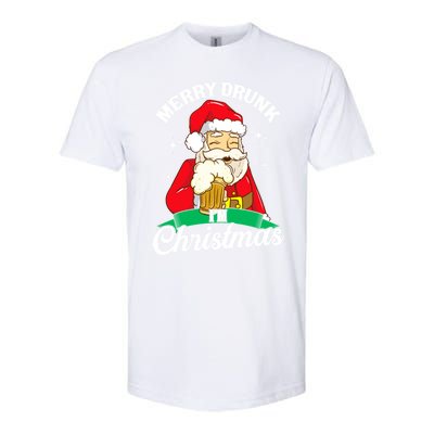 Santa Claus Merry Drunk I’M Christmas Print Funny Gift Softstyle CVC T-Shirt