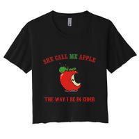 She Call Me Apple The Way I Be In Cider Crop Top