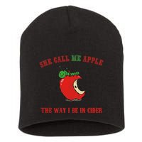 She Call Me Apple The Way I Be In Cider Short Acrylic Beanie