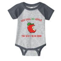 She Call Me Apple The Way I Be In Cider Infant Baby Jersey Bodysuit