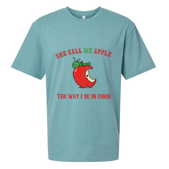 She Call Me Apple The Way I Be In Cider Sueded Cloud Jersey T-Shirt