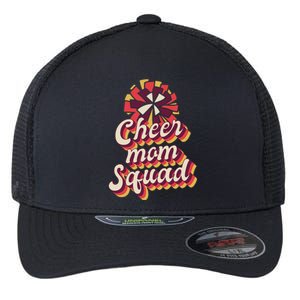 S Cheer Mom Squad Gift Pom Pom Retro Cheerleader Meaningful Gift Flexfit Unipanel Trucker Cap