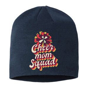 S Cheer Mom Squad Gift Pom Pom Retro Cheerleader Meaningful Gift Sustainable Beanie