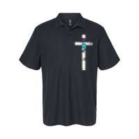 Semicolon Cross Mental Health Awareness Costume Warrior Softstyle Adult Sport Polo