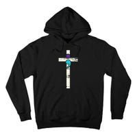 Semicolon Cross Mental Health Awareness Costume Warrior Tall Hoodie