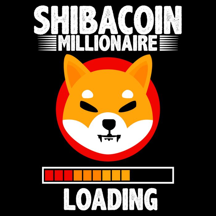 Shiba Coin Millionaire Loading Stripe Pom Pom Beanie