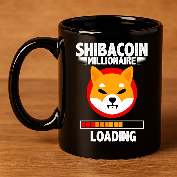 Shiba Coin Millionaire Loading 11oz C Handle Ceramic Mug