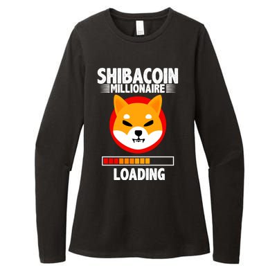 Shiba Coin Millionaire Loading Womens CVC Long Sleeve Shirt