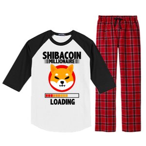 Shiba Coin Millionaire Loading Raglan Sleeve Pajama Set