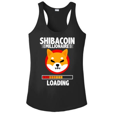 Shiba Coin Millionaire Loading Ladies PosiCharge Competitor Racerback Tank