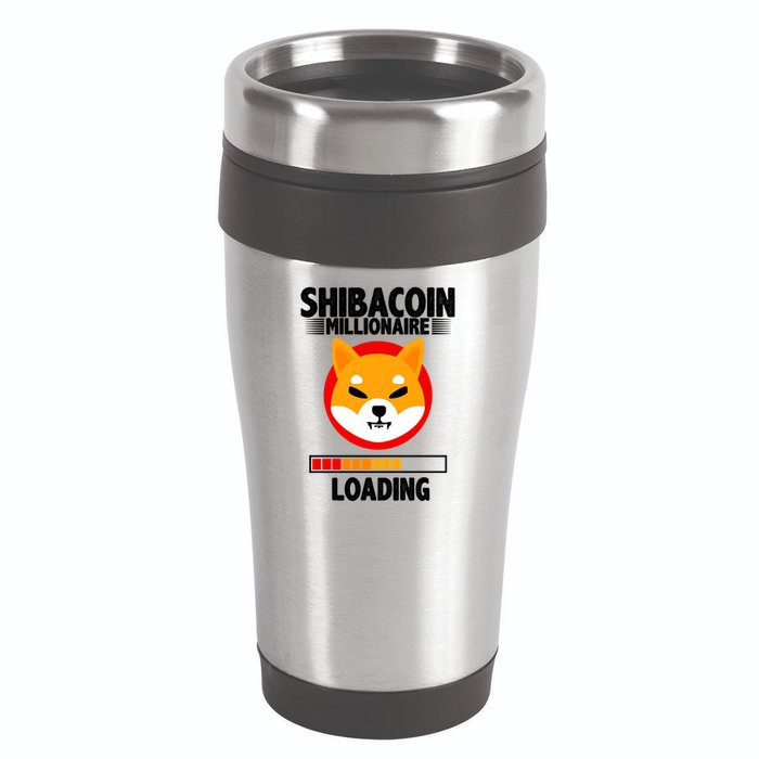Shiba Coin Millionaire Loading 16oz Travel Tumbler