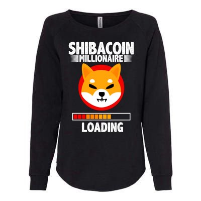 Shiba Coin Millionaire Loading Womens California Wash Sweatshirt