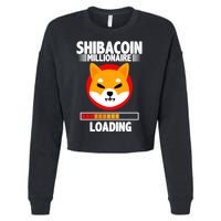 Shiba Coin Millionaire Loading Cropped Pullover Crew