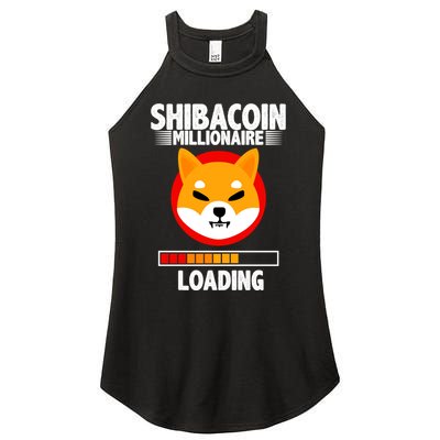 Shiba Coin Millionaire Loading Women's Perfect Tri Rocker Tank