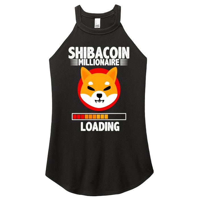 Shiba Coin Millionaire Loading Women's Perfect Tri Rocker Tank