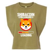 Shiba Coin Millionaire Loading Garment-Dyed Women's Muscle Tee