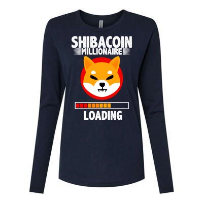 Shiba Coin Millionaire Loading Womens Cotton Relaxed Long Sleeve T-Shirt