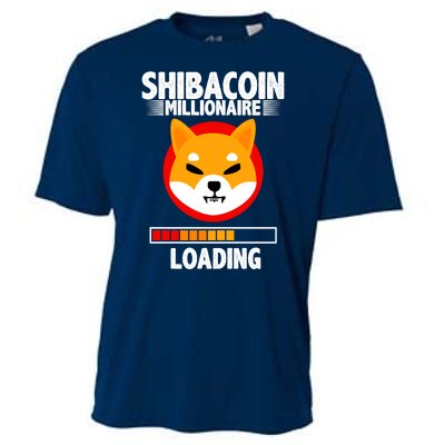 Shiba Coin Millionaire Loading Cooling Performance Crew T-Shirt