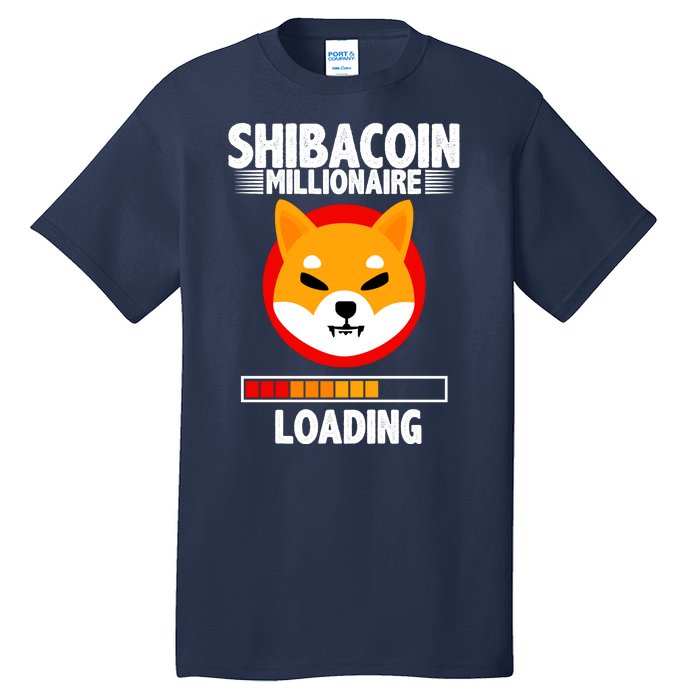 Shiba Coin Millionaire Loading Tall T-Shirt