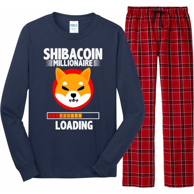 Shiba Coin Millionaire Loading Long Sleeve Pajama Set