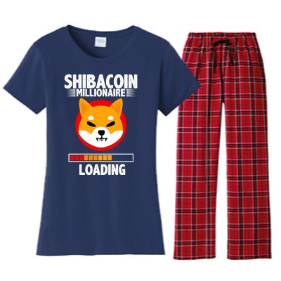 Shiba Coin Millionaire Loading Women's Flannel Pajama Set