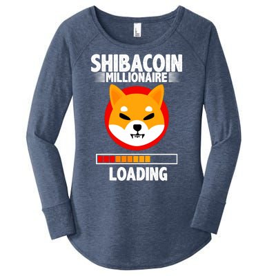 Shiba Coin Millionaire Loading Women's Perfect Tri Tunic Long Sleeve Shirt