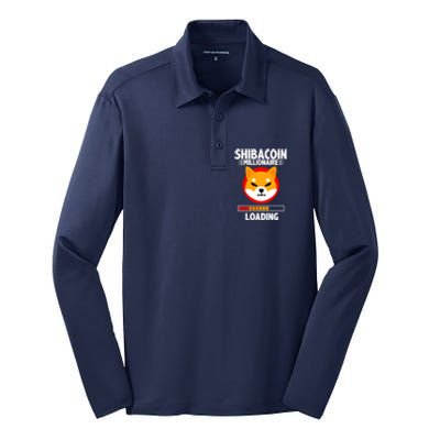 Shiba Coin Millionaire Loading Silk Touch Performance Long Sleeve Polo