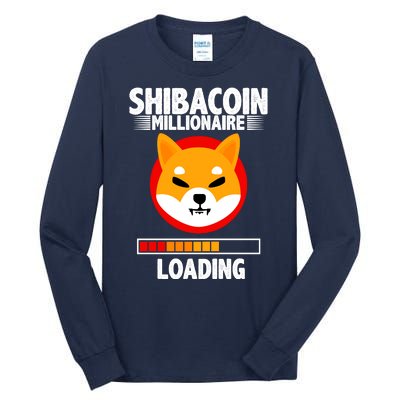 Shiba Coin Millionaire Loading Tall Long Sleeve T-Shirt