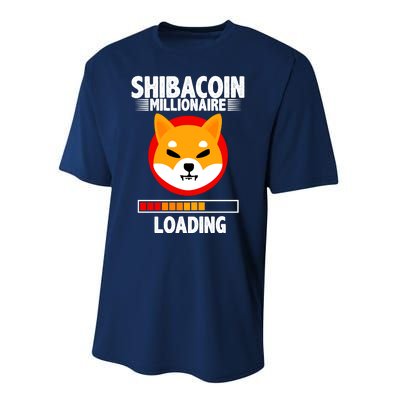 Shiba Coin Millionaire Loading Performance Sprint T-Shirt