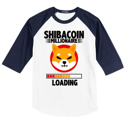 Shiba Coin Millionaire Loading Baseball Sleeve Shirt