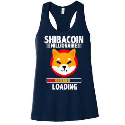 Shiba Coin Millionaire Loading Women's Racerback Tank