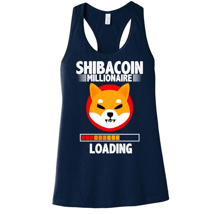 Shiba Coin Millionaire Loading Women's Racerback Tank