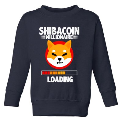 Shiba Coin Millionaire Loading Toddler Sweatshirt