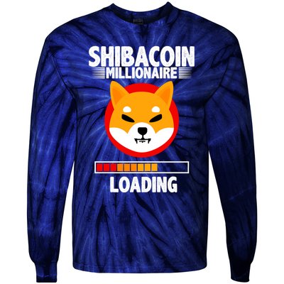Shiba Coin Millionaire Loading Tie-Dye Long Sleeve Shirt