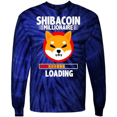 Shiba Coin Millionaire Loading Tie-Dye Long Sleeve Shirt