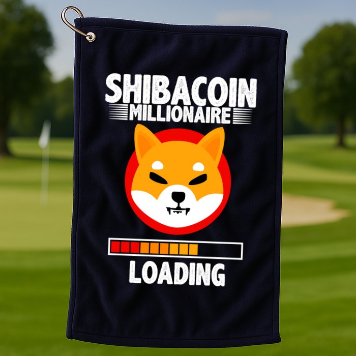Shiba Coin Millionaire Loading Golf Towel