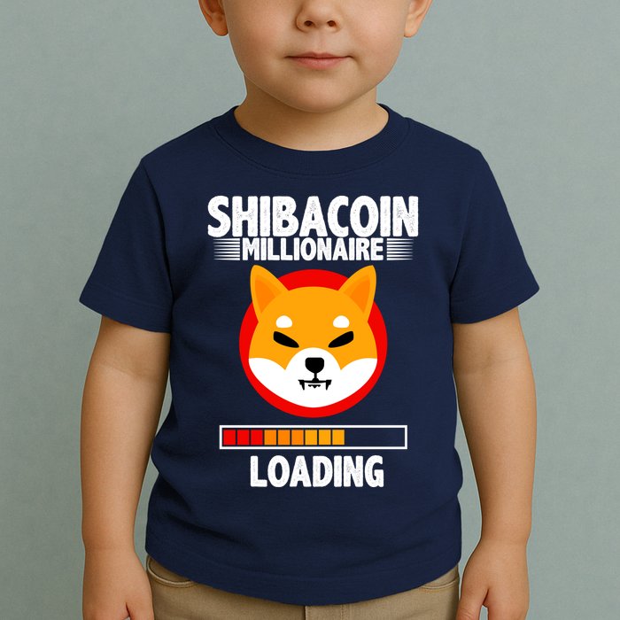Shiba Coin Millionaire Loading Toddler T-Shirt