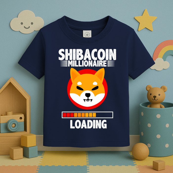 Shiba Coin Millionaire Loading Toddler T-Shirt