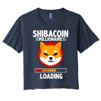 Shiba Coin Millionaire Loading Women's Crop Top Tee