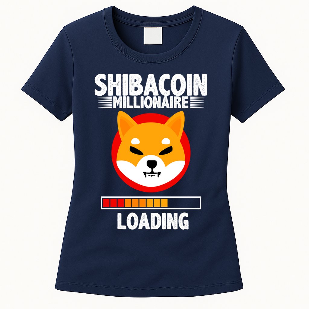 Shiba Coin Millionaire Loading Womens T-Shirt