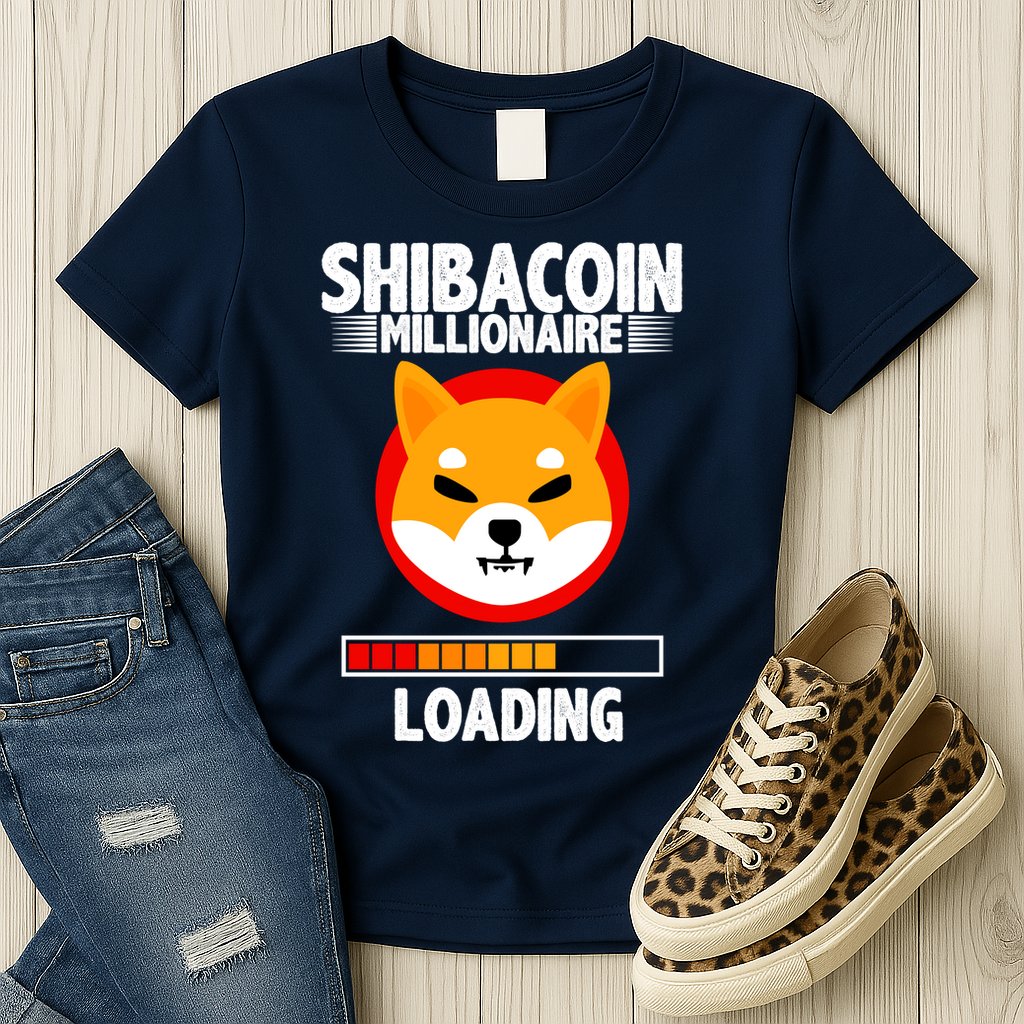 Shiba Coin Millionaire Loading Womens T-Shirt
