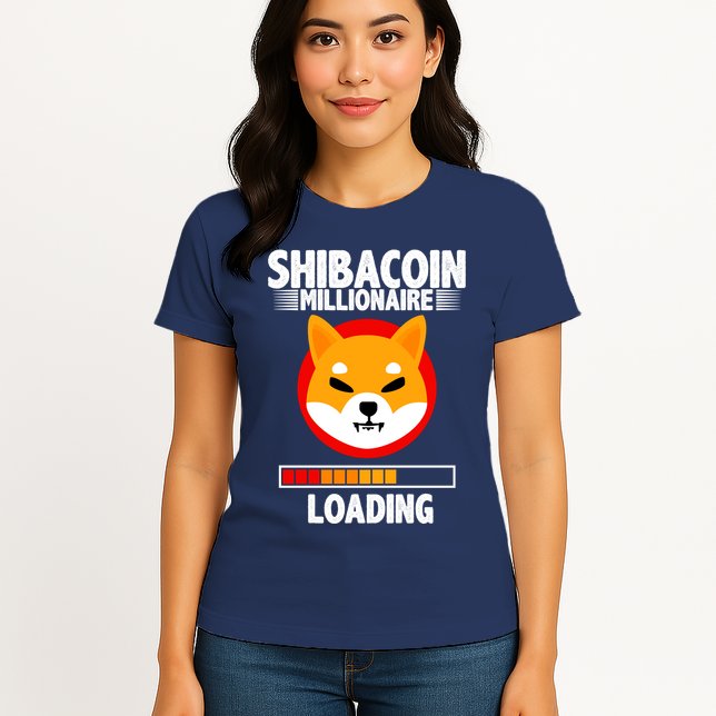 Shiba Coin Millionaire Loading Womens T-Shirt