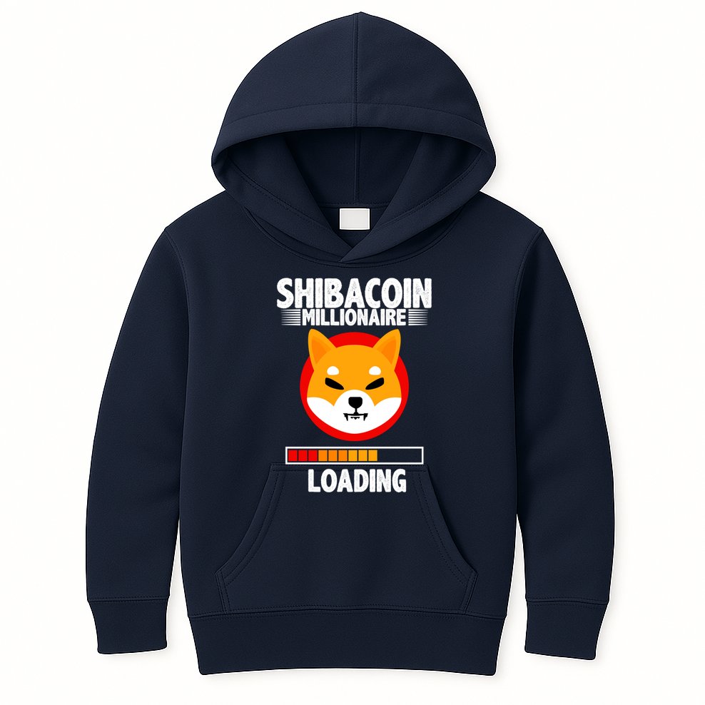 Shiba Coin Millionaire Loading Kids Hoodie