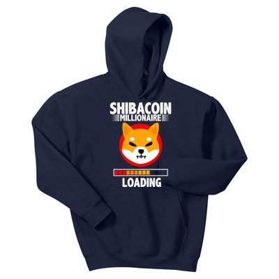 Shiba Coin Millionaire Loading Kids Hoodie