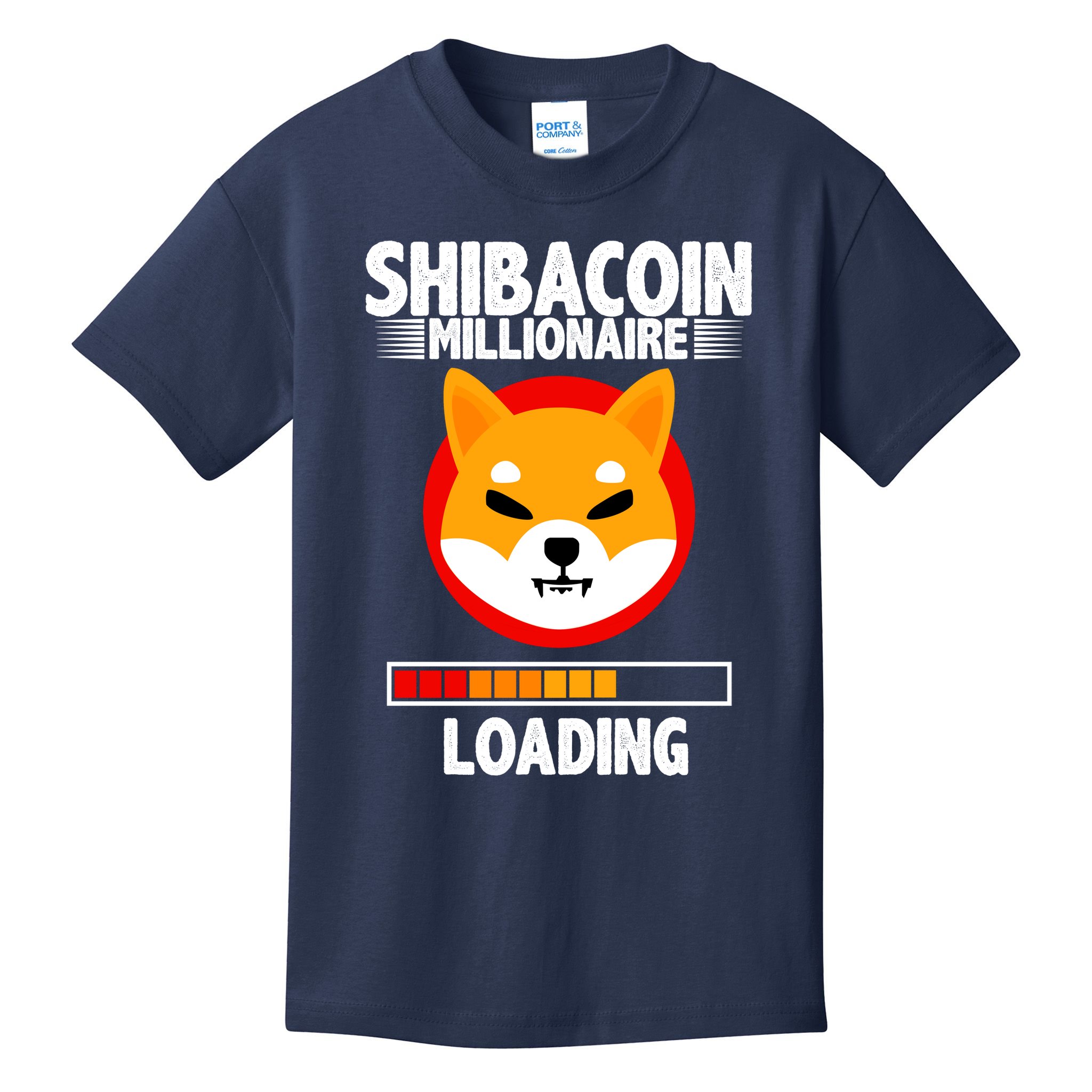 Shiba Coin Millionaire Loading Kids T-Shirt