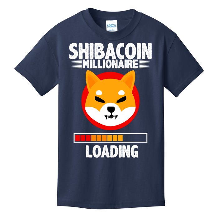 Shiba Coin Millionaire Loading Kids T-Shirt