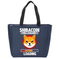 Shiba Coin Millionaire Loading Zip Tote Bag