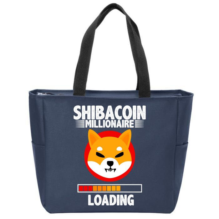 Shiba Coin Millionaire Loading Zip Tote Bag